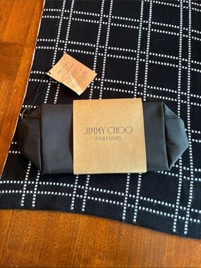 Jimmy Choo Black Men's Toiletry Travel Pouch Parfums Gift Box NWT